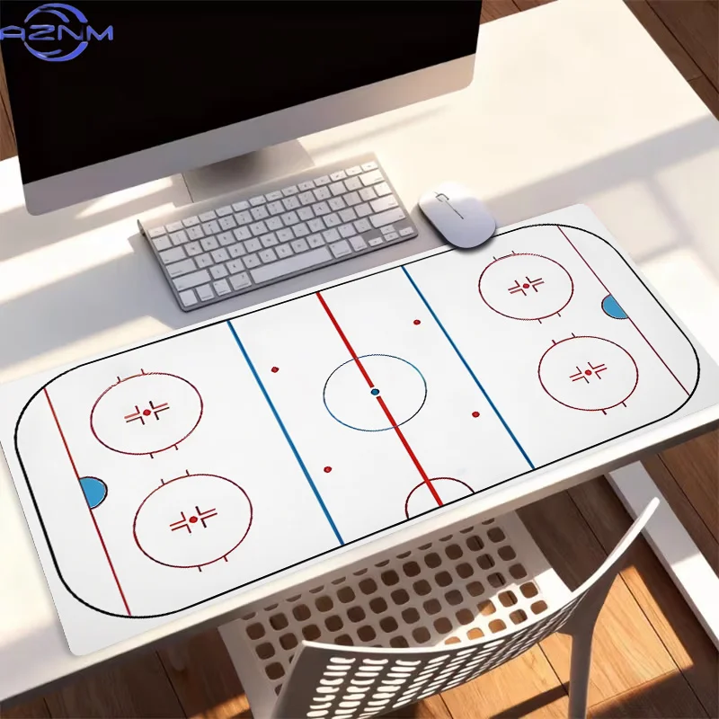 1pc Extra-large, Non-slip, Durable Desk Mat, Mouse Pad, Aesthetic Gaming Mouse Pad, Ice Hockey Field Gaming Mouse Pad, for Offic