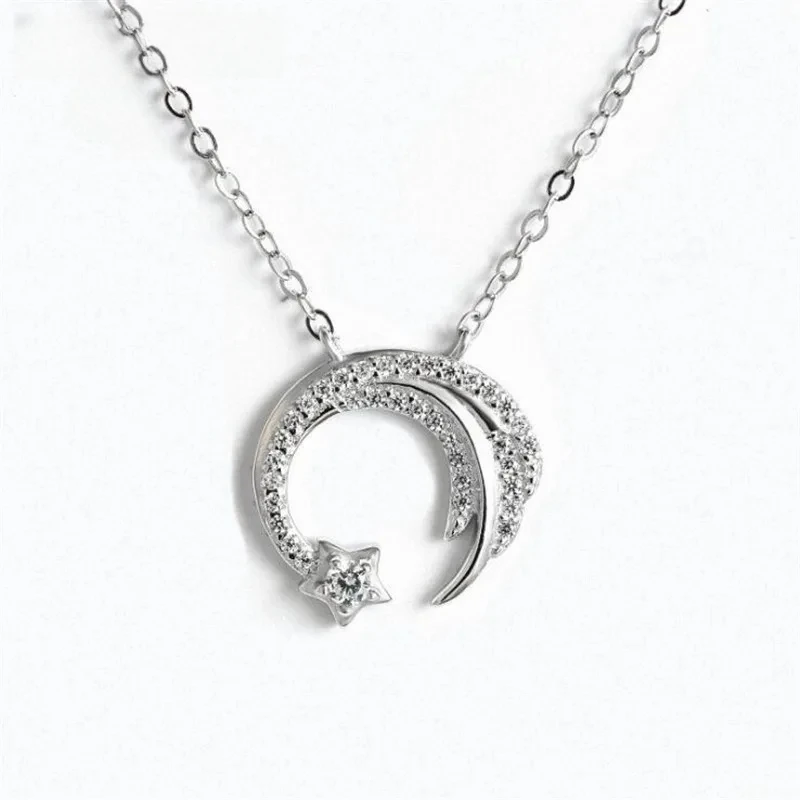 Uini-Tail new original 925 Tibetan silver slip falling meteor micro-inlaid necklace Meteor Garden fashion trend jewelry  XL090