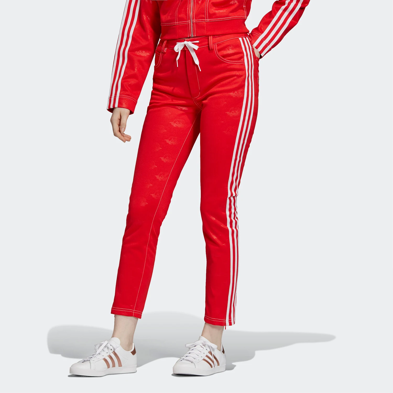 Adidas genuine Three Leaf Clover TRACKPANT Womens Leisure Outdoor Sports Pants EK4786