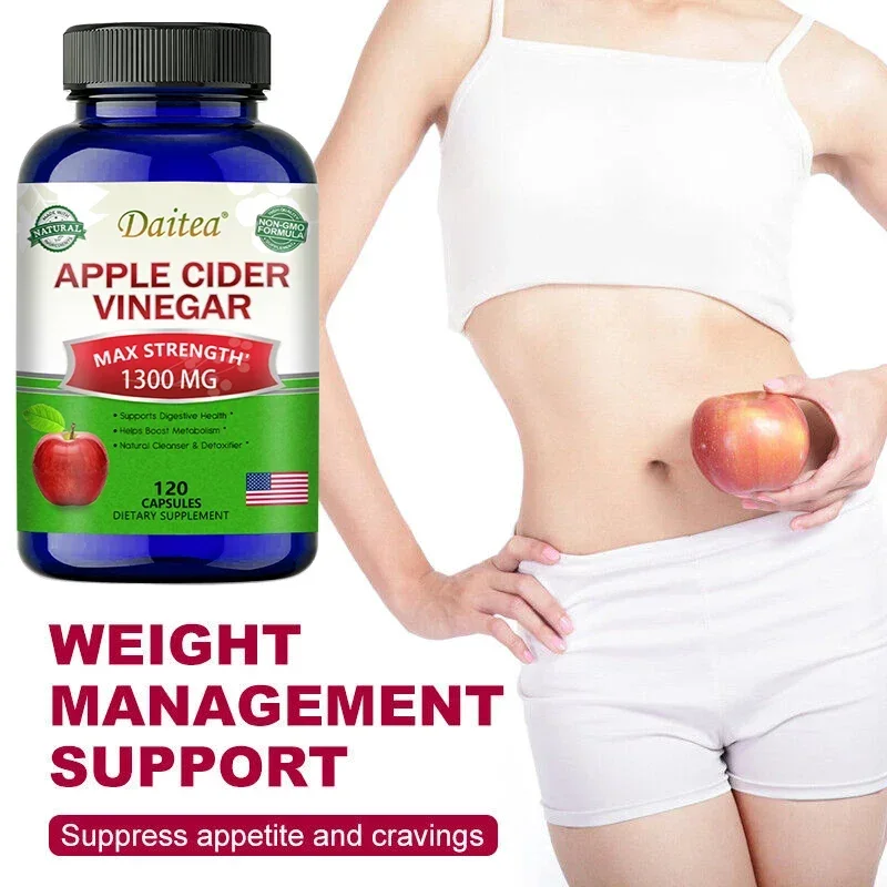 

Apple Cider Vinegar Supplement - Supports Digestive Health,Natural Detoxification,Constipation Relief, Healthy Weight Management