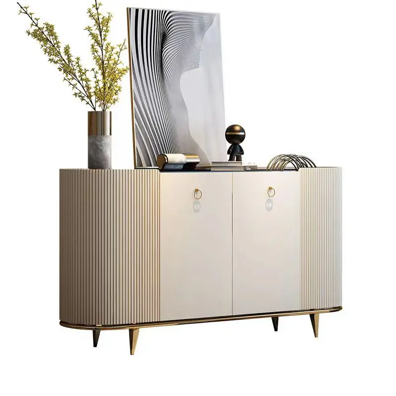 

Italian light luxury entrance cabinet white modern simple villa living room designer storage master bedroom decorative cabinet
