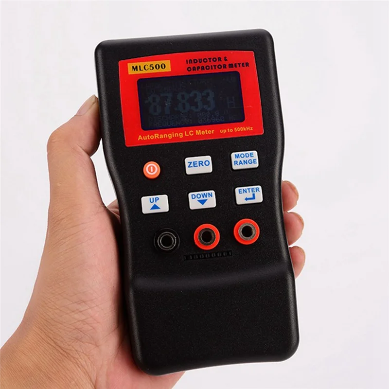 AD41-High Precision Digital Capacitance Inductance Meter Auto-Ranging Component Tester 500KH LC RC Oscillation