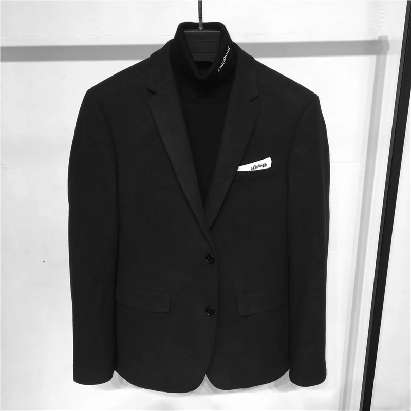 

Мужской шерстяной пиджак DOLCA HOMME: утепленный, приталенный, повседневный, модный, осенне-зимний, с воротником-стойкой