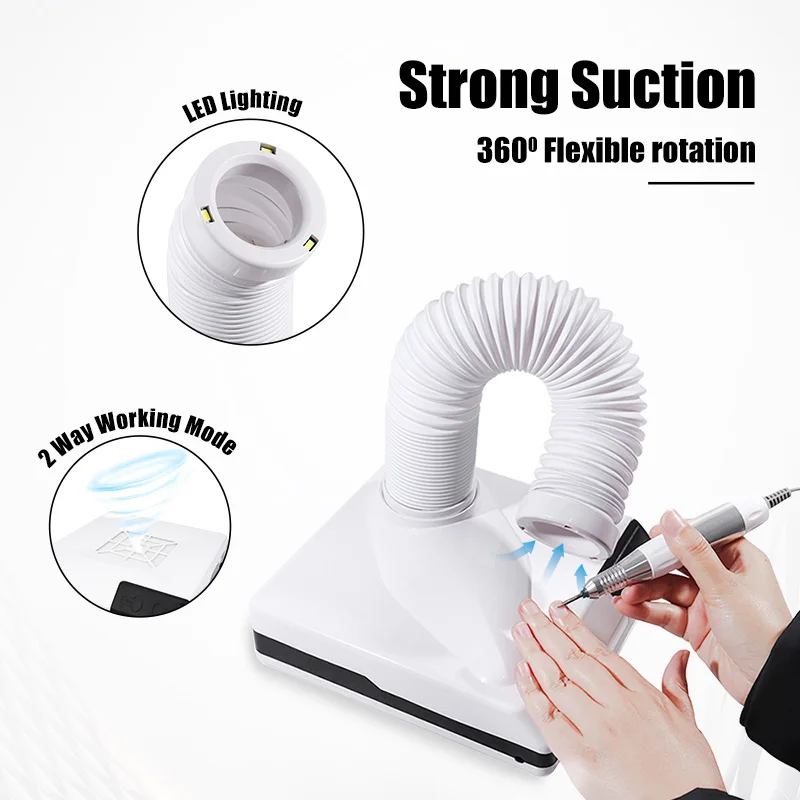 صالونات تجميل بالشفط أداة مكنسة كهربائية قوية مع فلتر ليد صالونات تجميل بالشفط فن الأظافر