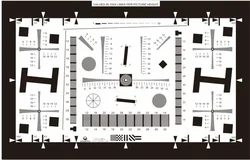 Charttu ISO12233  Reflective 2156X1118X0.25mm Resolution Line Measure 4000 LW/PH Test Chart Checker Camera Resolution