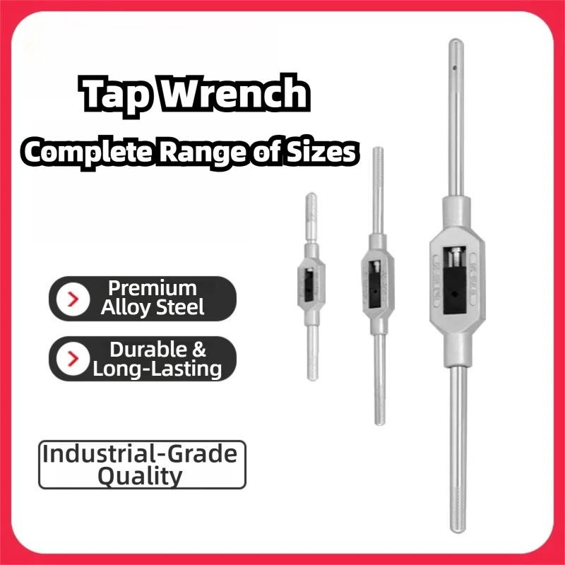TG Adjustable Tap Wrench M1-M33 Alloy Steel Hand Tap Holder for Manual Threading Tool for Metalworking DIY Applications
