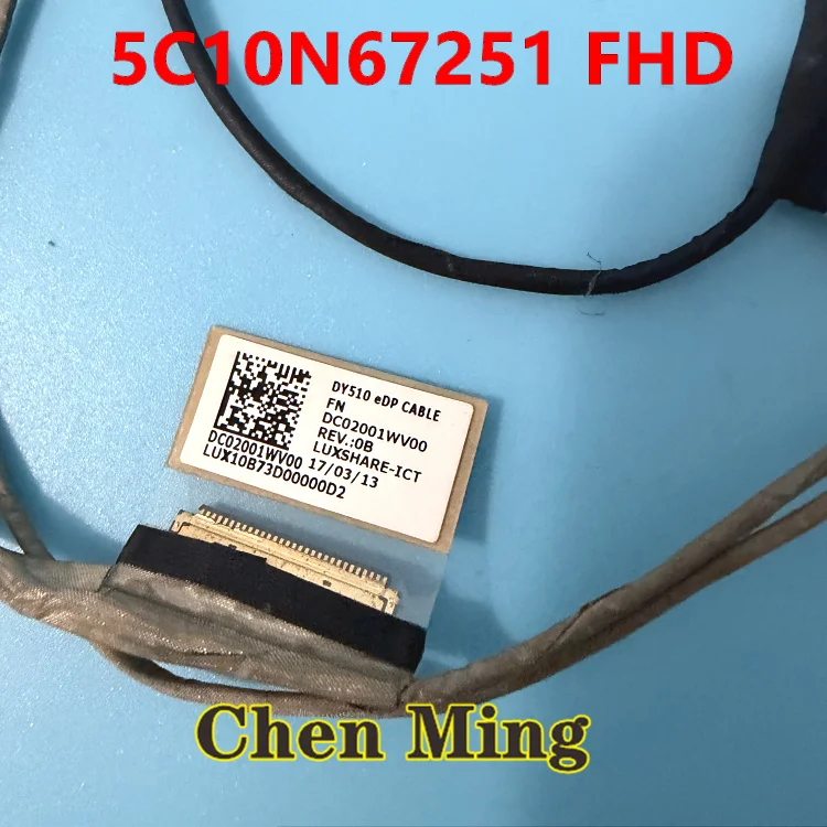 Laptop LCD EDP Cable NEW For Lenovo Legion Y720-15IKB 80VR 5C10N67251 DC02001WV10 DY510 FHD