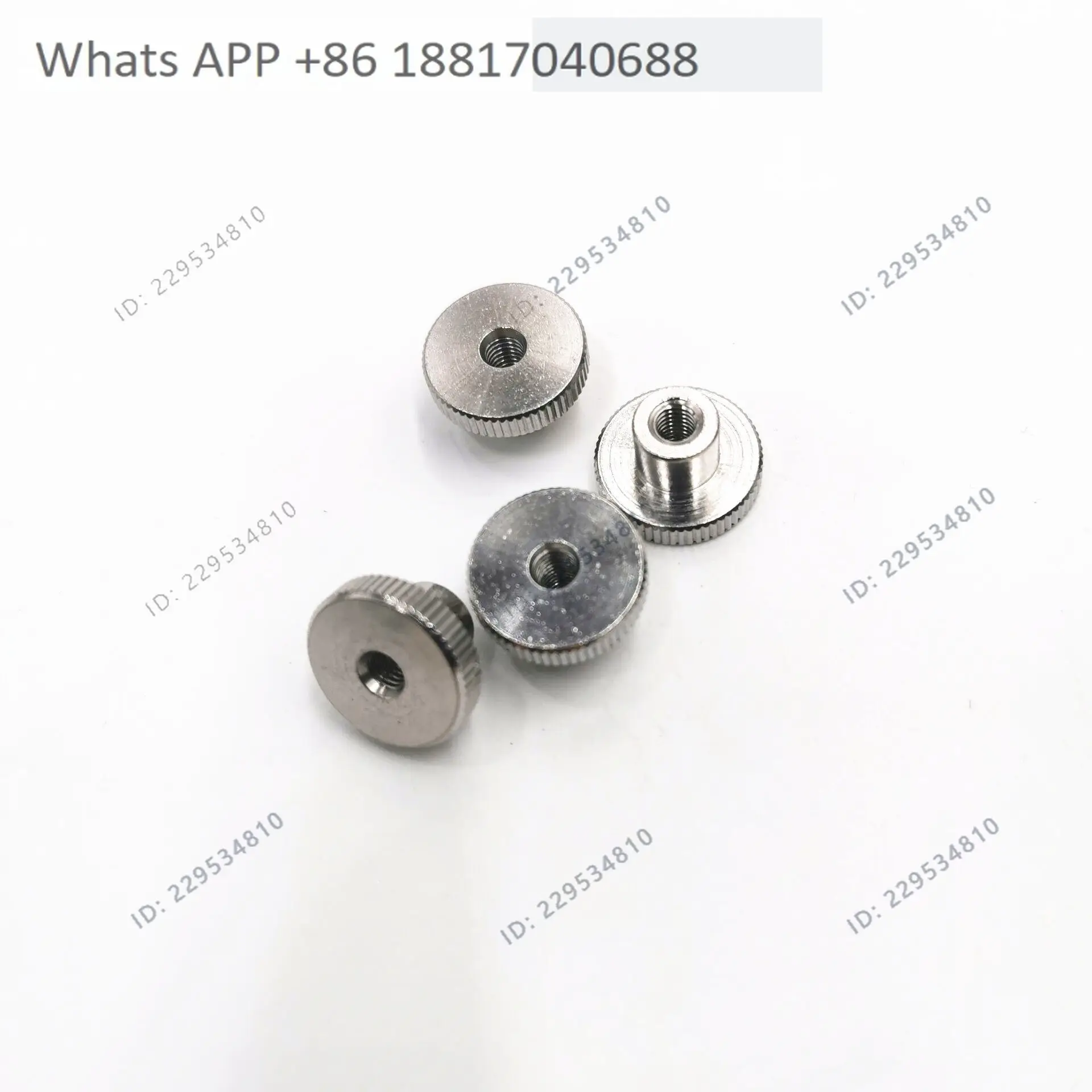 4PCS, Printer Accessories Hot Bed Aluminum M4 Knurled Nut (DIN 466-B)