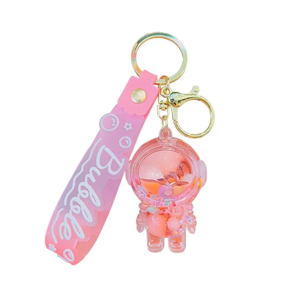 Creative Spaceman Keychain Quicksand Kawaii Doll Pendant Cartoon Cute Bag Decoration