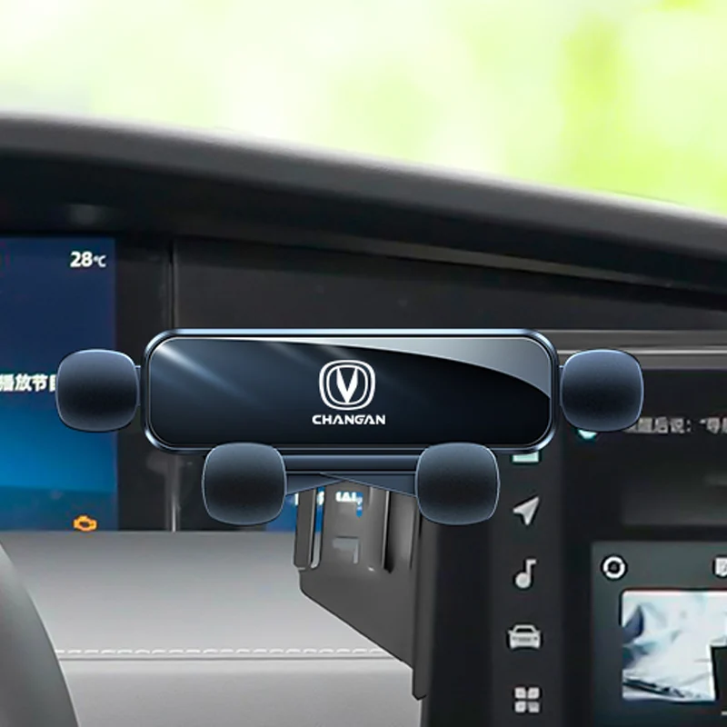 For Chang An Unik Uni k 2021-2023 Car Mobile Phone Holder Central Control Display Screen Mount Gravity Bracket Stand Accessories