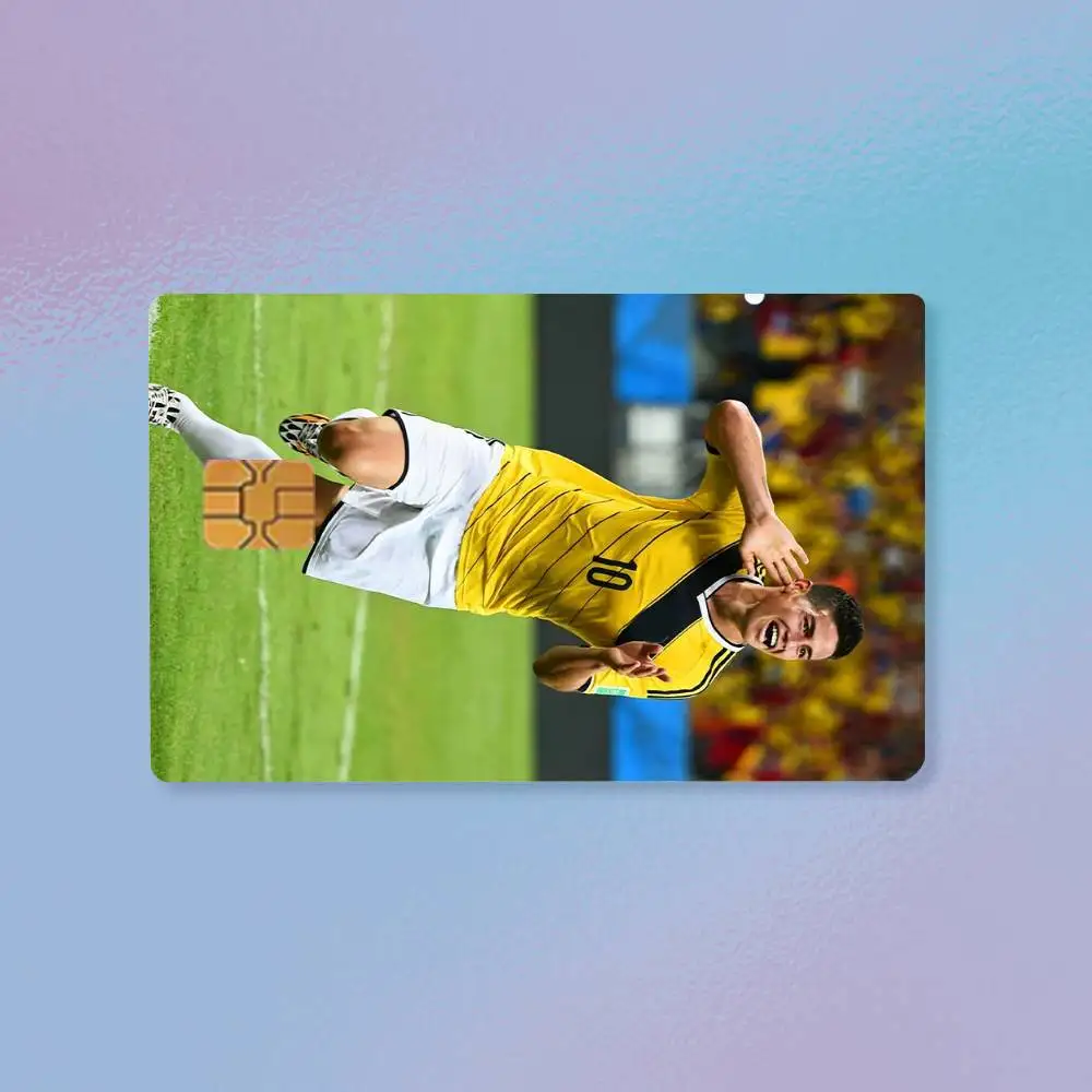 Football J-James Rodriguez  Credit Card HD Stickers Premium matte film effectively prevents fingerprints and daily abrasion.