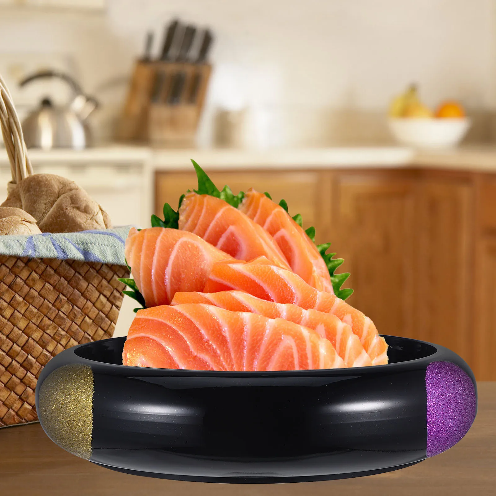 

Sushi Ice Plate Small Size 3 Colors Sashimi Tray Restaurant Dishes Food Display Multi function Japanese Style Serving Plates