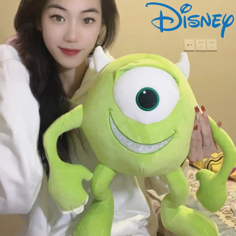 30-60cm Disney Monsters University Mike Wazowski Mr.q Plus Toys Soft Stuffed Cartoon Doll Throw Pillow Room Decorate Kids Gift