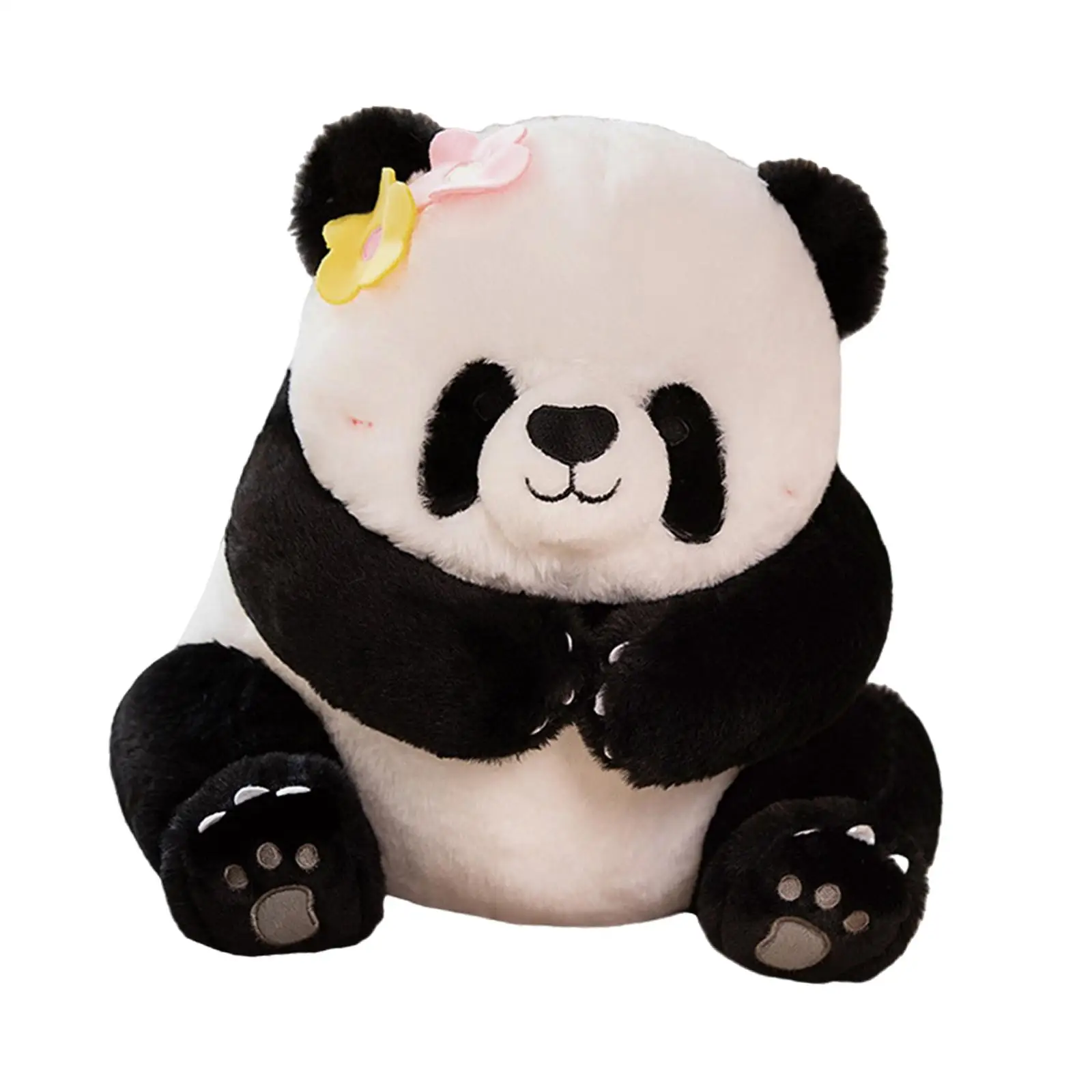 Soft Stuffed Panda Plushie Doll Cute Animal Cushion Pillow for Living Room Sofa Bedroom Nursery Home Decoration