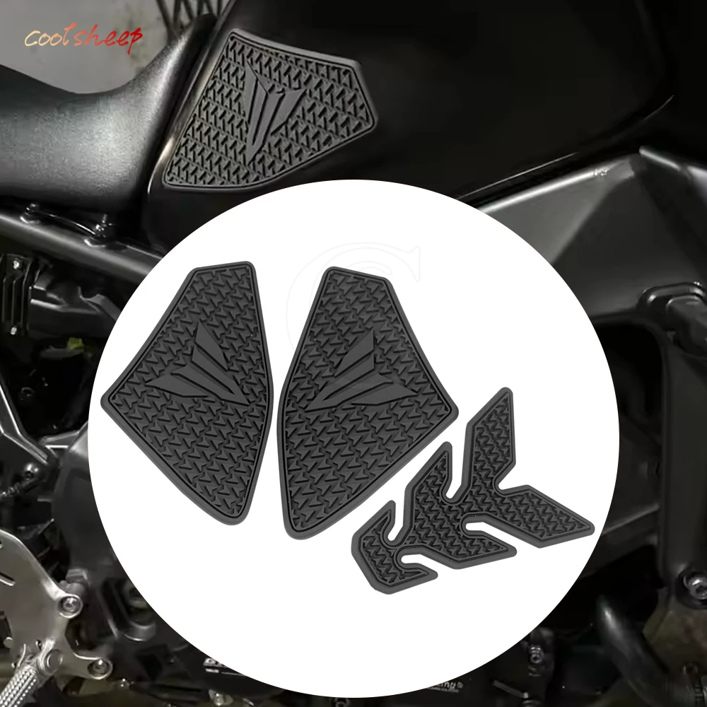 Motorcycle Accessories FOR YAMAHA MT-09 MT09 MT 09 2021 2022 Non-Slip Side Fuel Tank Pad Stickers Waterproof Rubber Sticker