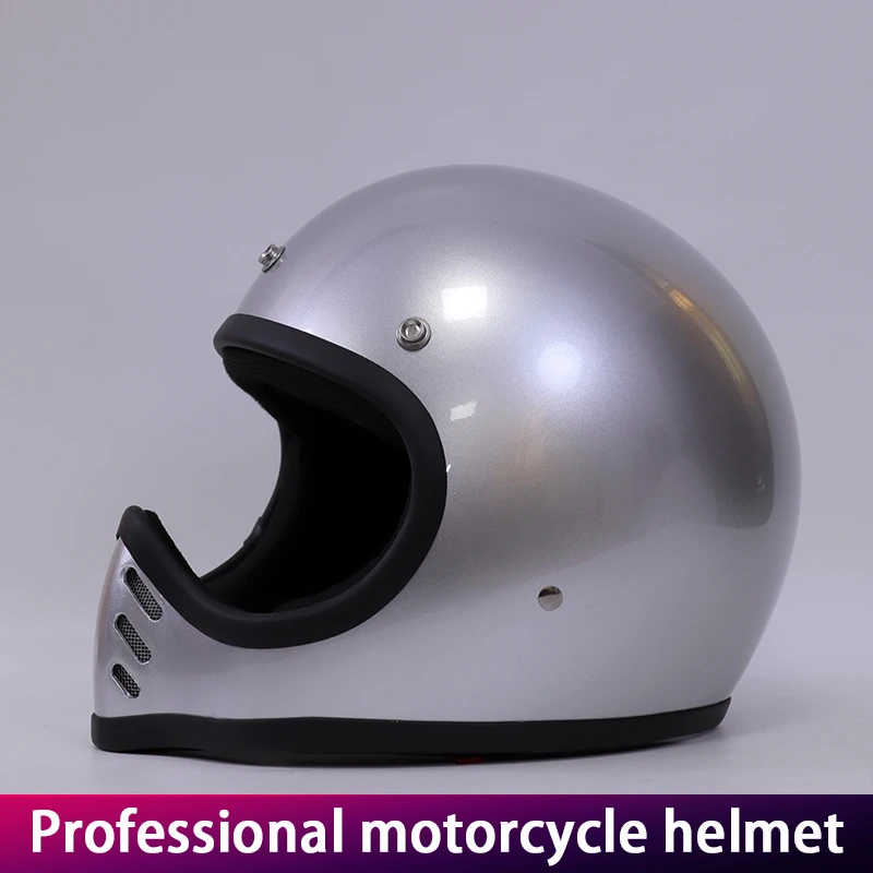 

Ретро мотоциклетный шлем анфас острый рот стекло стальной маленький круизный мотоциклетный шлем для круиза и уличного использования
