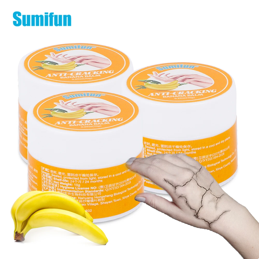 

1/2/3Pcs Sumifun Banana Anti-Crack Cream Foot Heel Finger Chapped Ointment Skin Repair Peeling Dead Moisturize Cream Skin Care