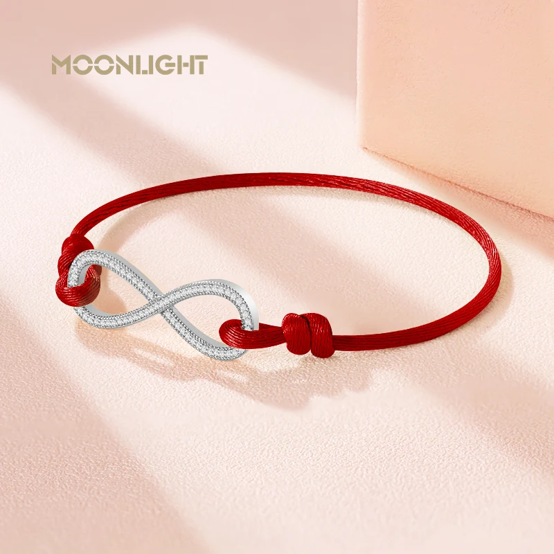 MOONLIGHT Classic Forever Love Infinity Bracelet for Lovers 8 Number Adjustable Couple Bracelets Women Men's Wish Jewelry Gift