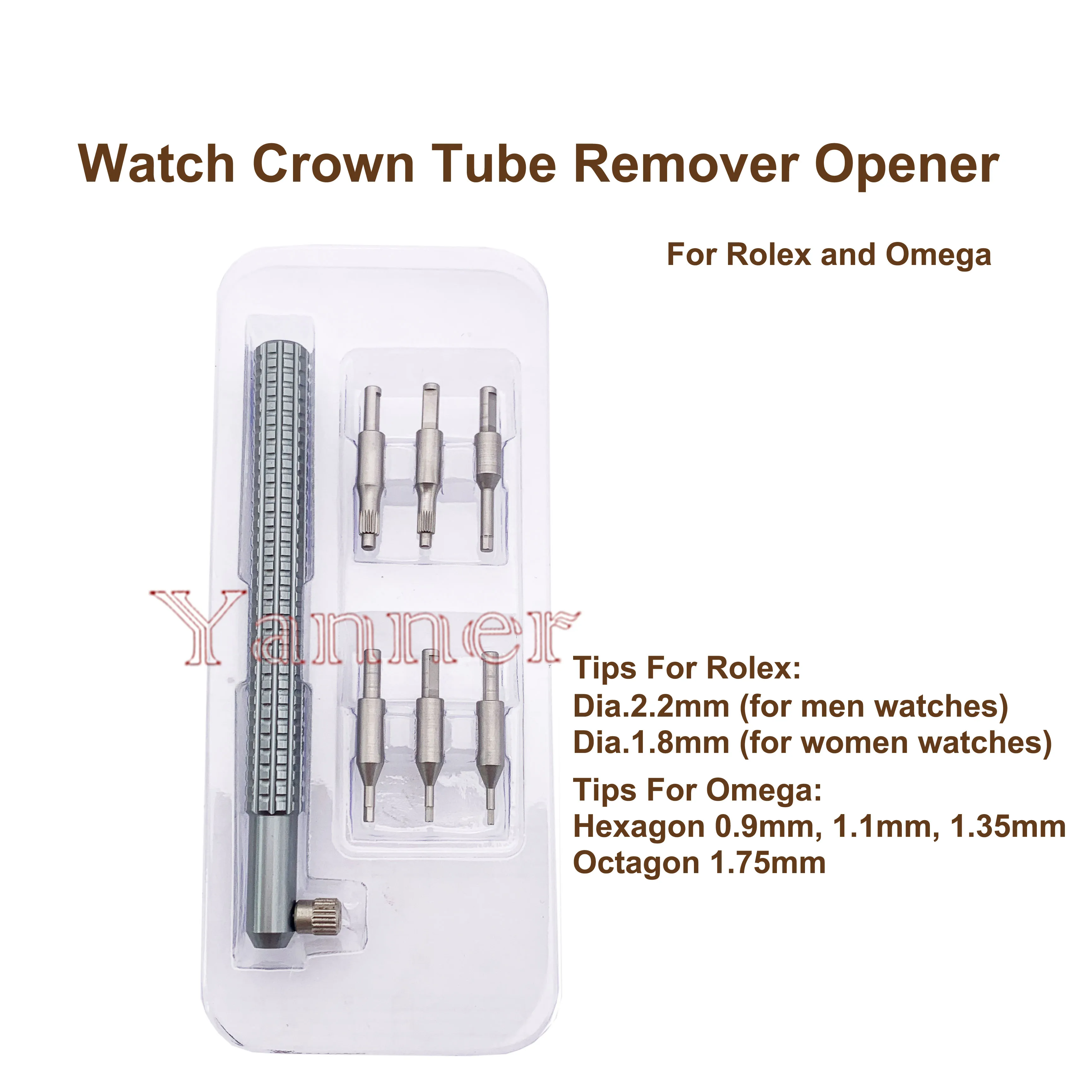 Watch Repair Tool Kits For Rolex and Omega Watch Crown Tube Remover Opener for Watchmakers High Precision