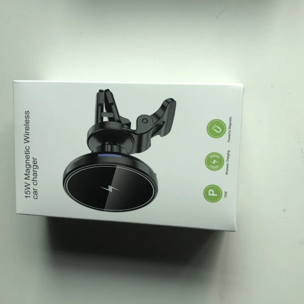 15W Magnetic Wireless Charging Car Mount Holder For iPhone 13 Fast Charger Stable Suction Dashboard Stand Auto Accessory