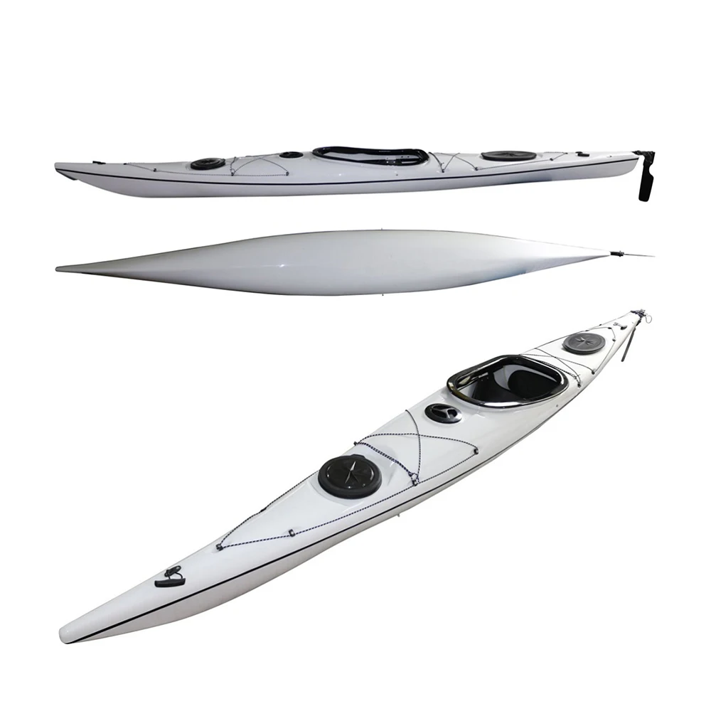 

Professional Portable Ocean 1 Seater Riot Kayak Cheap Abs Thermoformed Racing Sit in Plastic Canoe Fishing Kayak With Sea Kayak