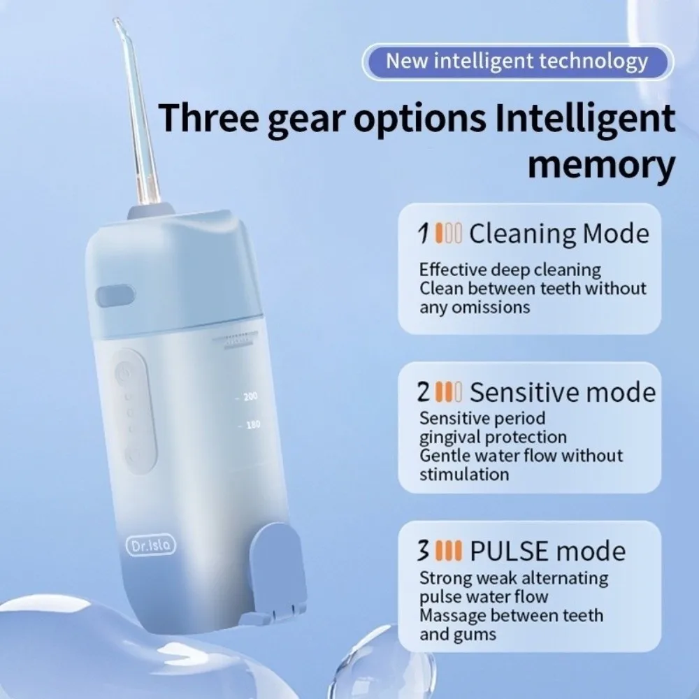 

USB Rechargeable Oral Irrigator Foldable Structure Pulse Technology Dental Water Jet Smart Electric 4 Nozzles