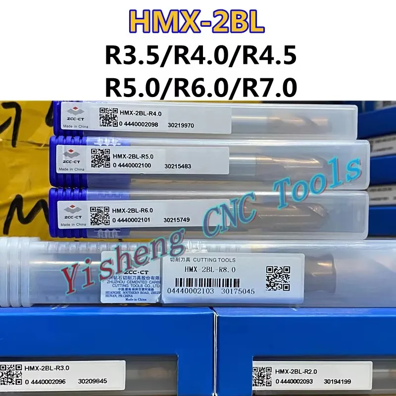 

Genuine CNC end mills 68HRC HMX-2BL-R1.0/R1.5/R2.0/R2.5/R3.5/R4.0/R4.5/R5.0/R6.0/R7.0 ZCC.CT