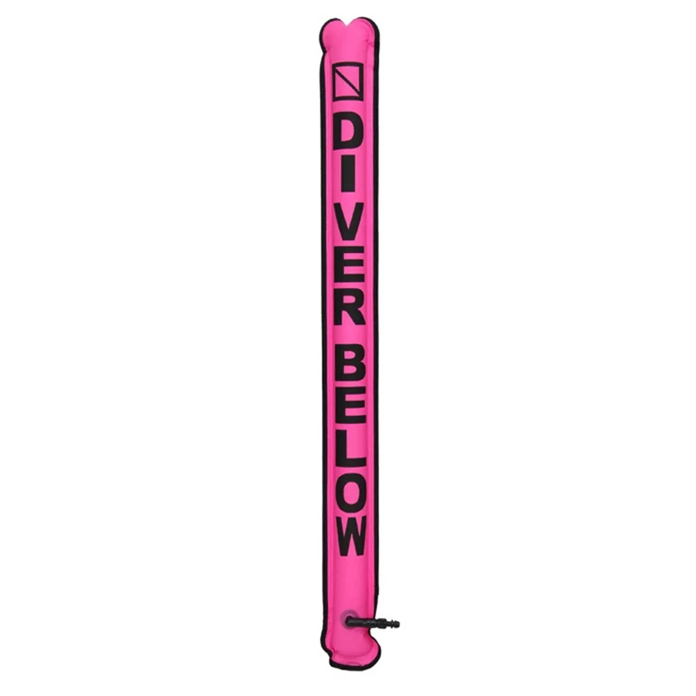 For Underwater Scuba Diving SMB Marker Buoy with Oral Inflator Compatibility and Overpressure Valve for Enhanced Diver Safety
