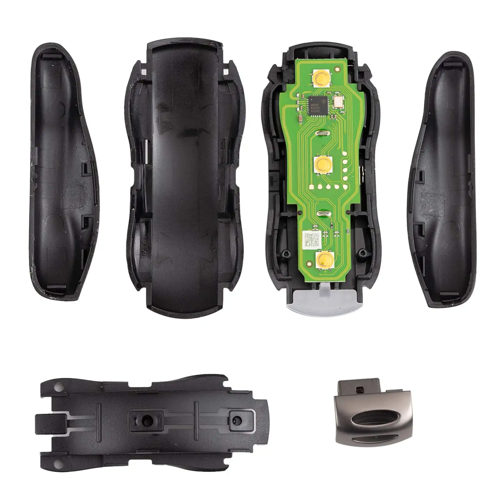 Xhorse XSSC01EN XM38 TOY.T Llave inteligente universal Estilo supercoche Color negro brillante 3 botones 2 piezas