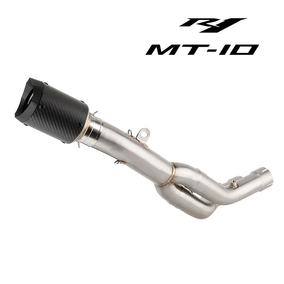

Motorcycle exhaust system for YAMAHA YZF R1 2015-2025 YZF R1M 2015-2025 YZF R1S 2016-2018 R1 exhaust with link pipe mide pipe