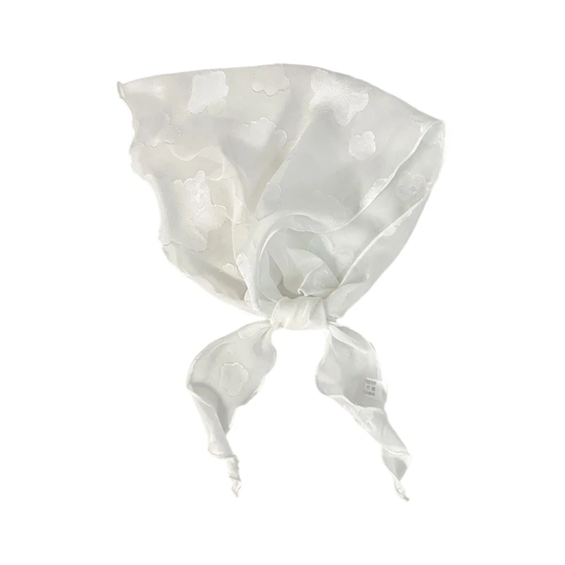 

Элегантный треугольный кружевной шарф для женщин, воздушный летний модный аксессуар, который можно стирать в машине и устойчив к