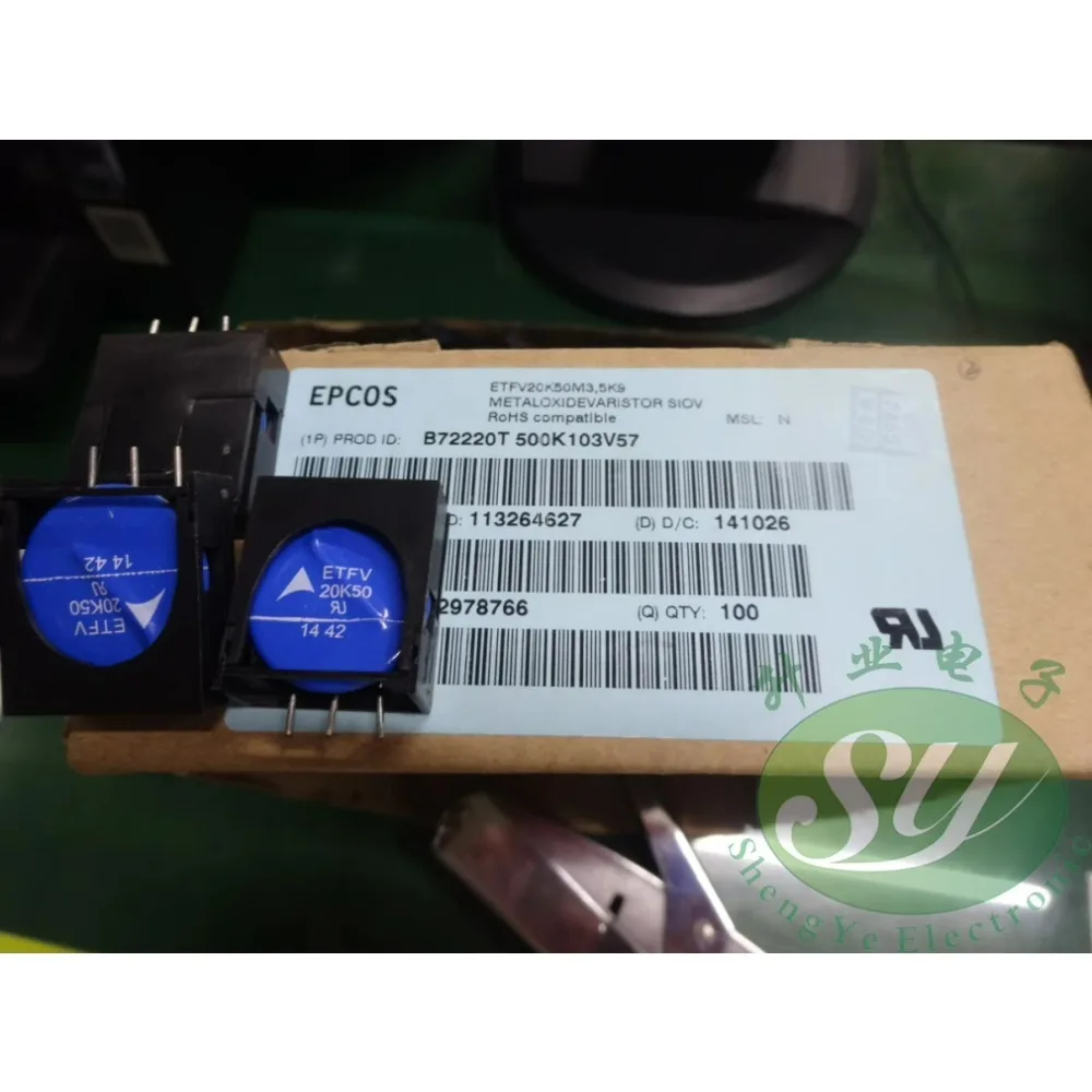 

EPCOS ETFV 20K50 New varistor B72220T500K103V57