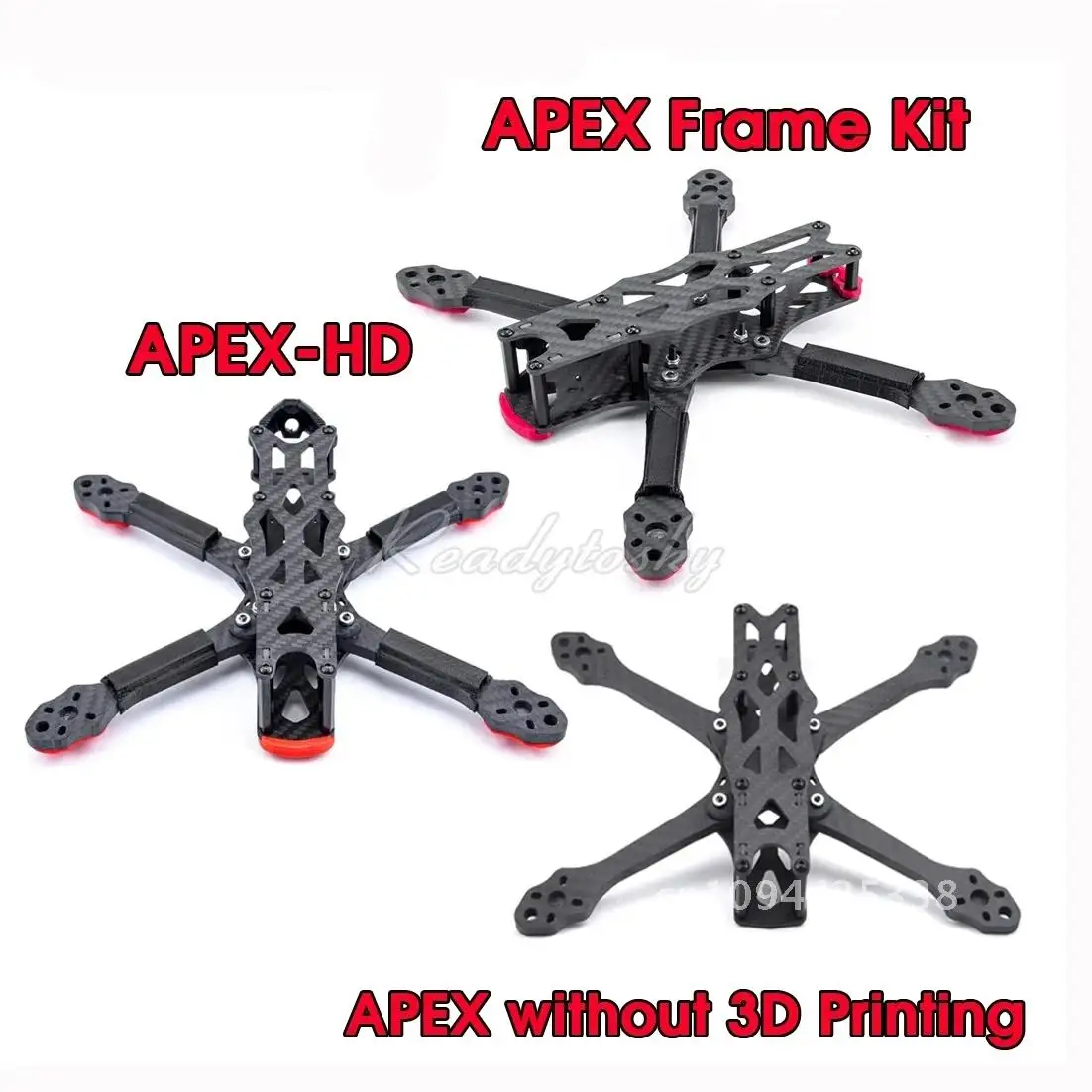 5inch/ 6inch/ 7inch 295mm / 8inch/ 9inch Carbon Fiber Quadcopter Frame Kit For APEX 7 Inch APEX-HD FPV Freestyle RC Racing Drone