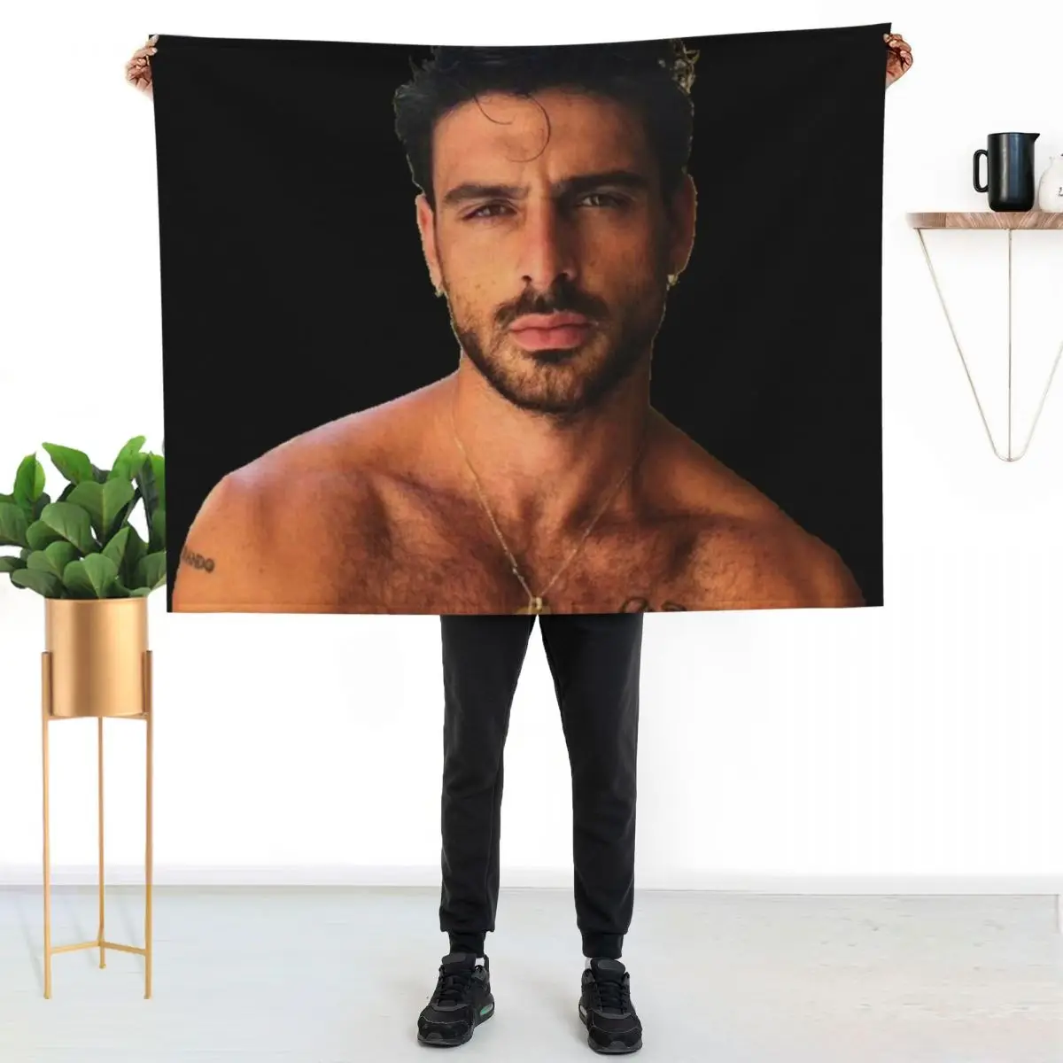 

365 dni michele morrone Throw Blanket Portable Lightweight Blanket for Travel Camping