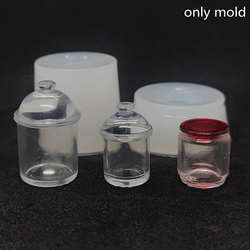 Xm1pc NIEUW Poppenhuis Keukenaccessoires Poppenhuis Voedselpot Siliconen Mal Mini Snoep Koekjespotten Model siliconen Poppenhuis Speelgoed