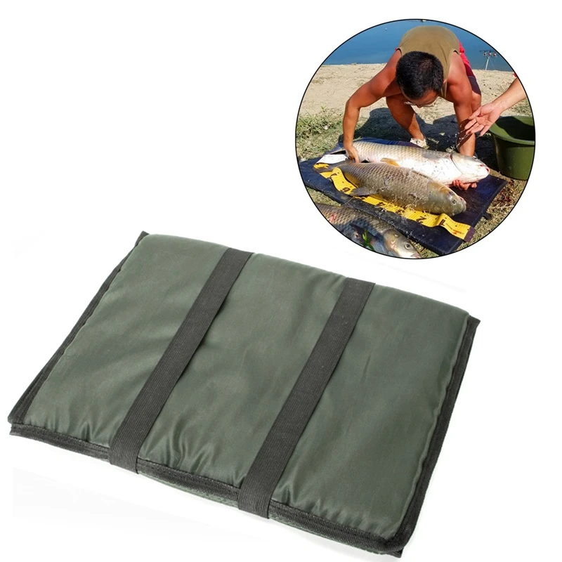 Multi-Purpose Seat Cushion Protection Cushion + Fishing Fait Storage Box Set Foldable Carp Fishing Mat Kits