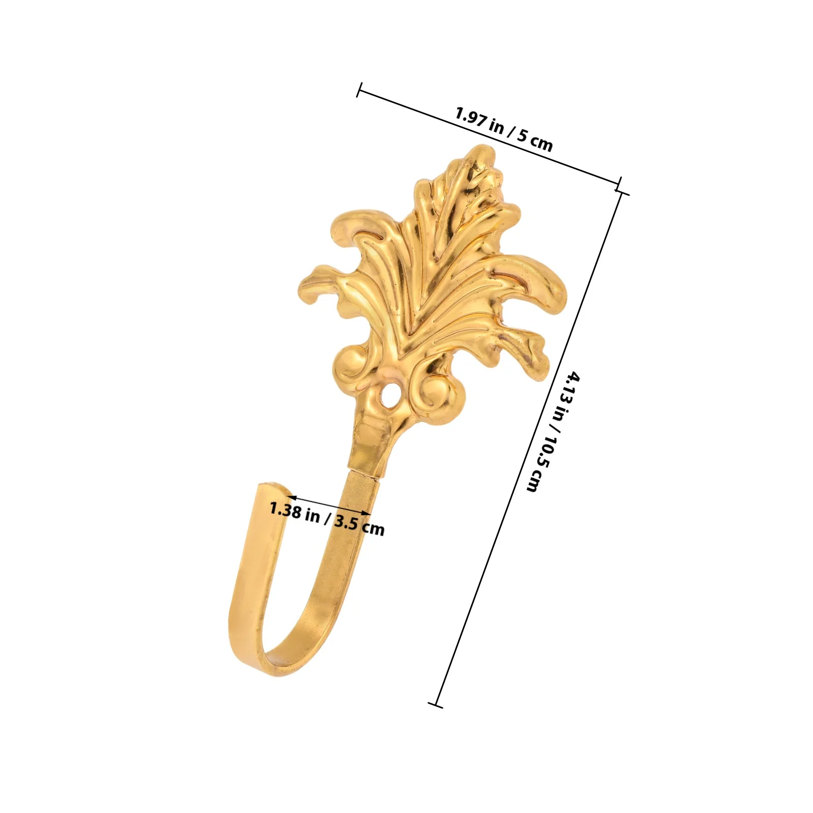 2 قطعة خطافات الستائر المعدنية جدار Holdbacks الجانب Tiebacks الستائر قوس نافذة سحب ظهور اكسسوارات الديكور الداخلي #5