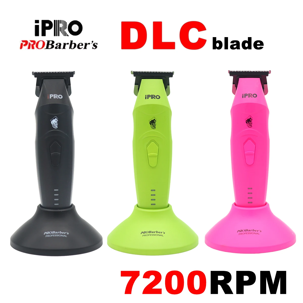 

Professional Hair Clipper for Men DLC T-Blade Zero Gapped 7200RPM 7.5W with Base Charger Hair Trimmer Machine Finishing Machine