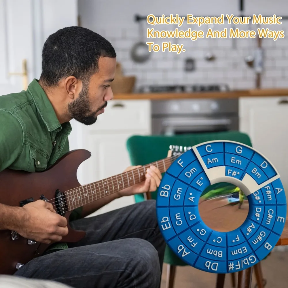 Large Plastic Pentatonic Circle for Quick Tuning and Memorization Aid Ideal for Beginners and Creators to Master Chord