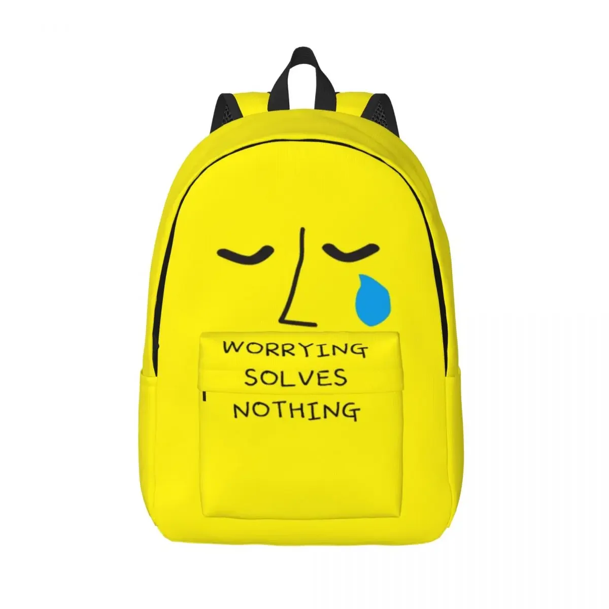 

Interesting phrase yellow emoji backpack, student backpack