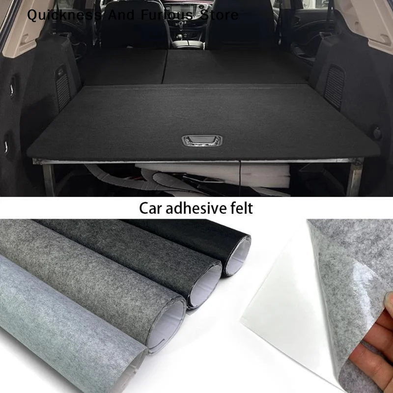 【MO】Heat-Resistant Self-Adhesive Felt Carpet Liner Non-Woven Fabric For Car And Camper Interior Repair