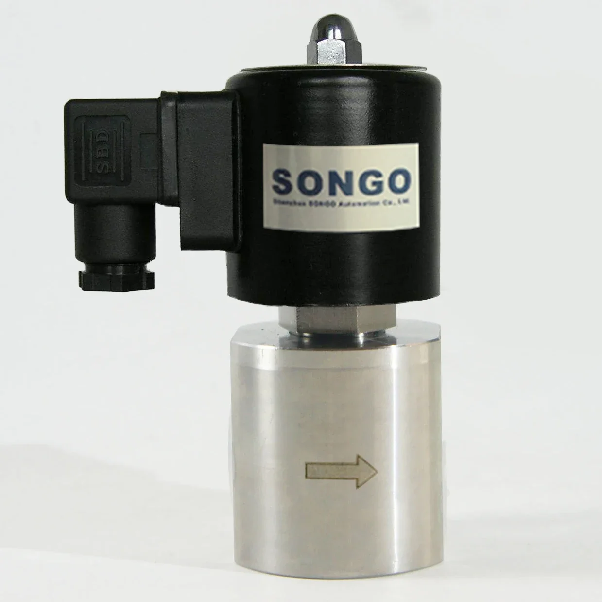 High Pressure 220V ac 300bar 800bar stainless steel 304 Normally Closed open Thread flange welding connection solenoid valve