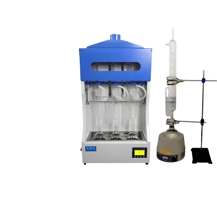Waterproofing Membrane Soluble Matter Content Analyzer Fully Automatic Triple Unit Soxhlet Extractor 500mL Extraction Thimble