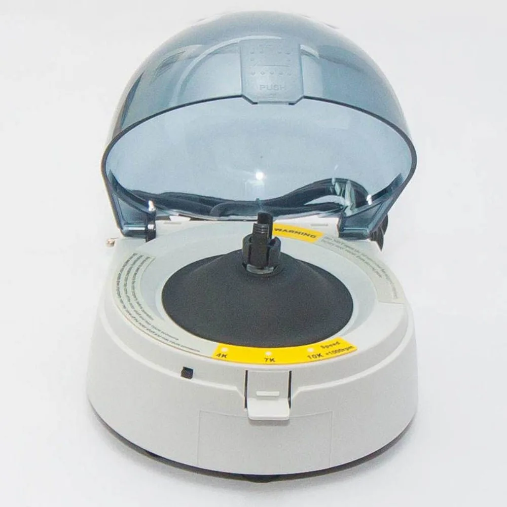 Suitable for 40mm x12 hematocrit (HCT) microcentrifuge, 4/6 tube rotor single centrifuge with three speeds of 4000-10000r/m, 1.5