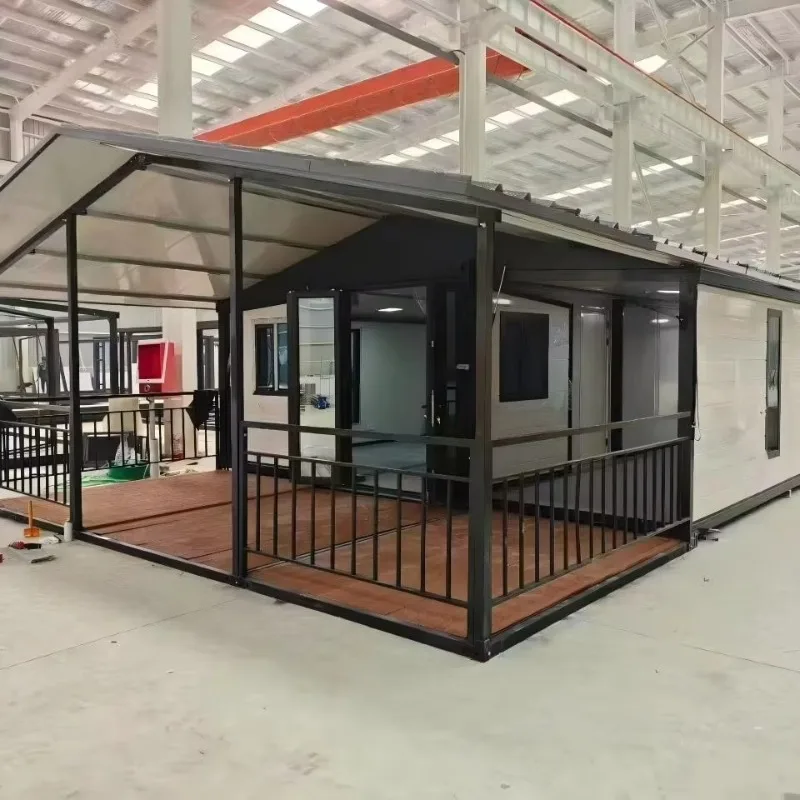 Ready-Made Shipping 20/40Ft Expandable Container Prefab House 2-5 Bed Mobile Villa Prefab Home for Sale Price