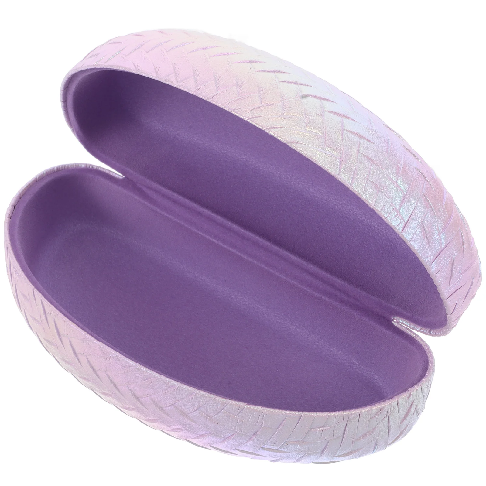 

Colorful Gradient Zipper Sunglasses Case Unisex PU Shockproof Travel Hard Shell Protective Eyewear Case for Men Women