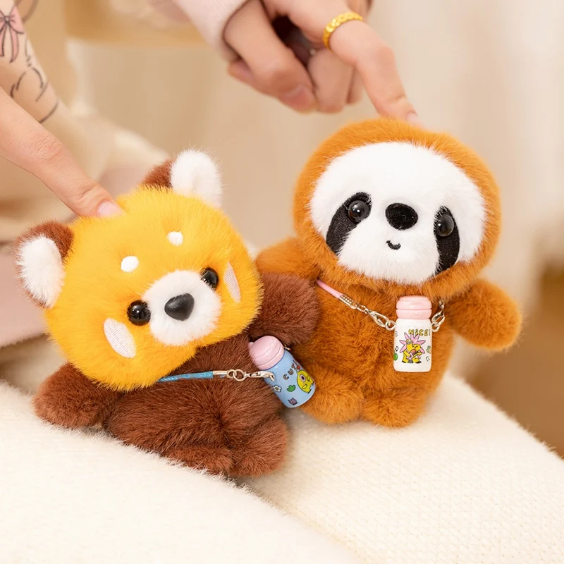 12 cm pluche hanger metgezel pop capibara olifant luiaard pinguïn knuffeldier knuffel knuffel kindercadeau