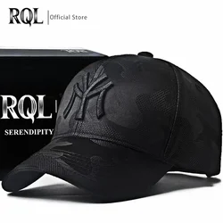 Embroidery Totem Military Camouflage Trucker Hat Men's Black Baseball Cap New Hip Hop Luxury Winter Sun Male  Sport Mesh Brand