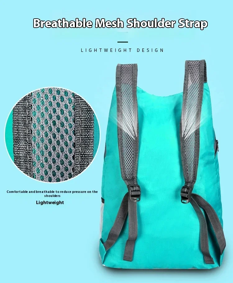 

Ultralight Waterproof Folding Backpack - High-Volume Portable Travel Bag Lightweight Outdoor Sports Daypack for Men And Women