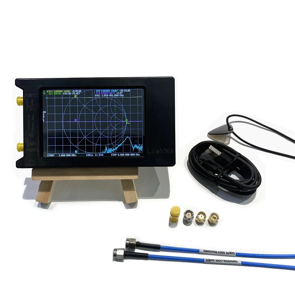 Imagem -02 - Litevna-vector Network Analyzer 6ghz Antena Ondas Curtas mf hf Vhf Testador de Rede Testadores Lan